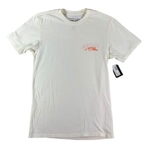 Paper Planes Tee Shirt Mens Small White Be Wild And Wander Graphic Print Cotton